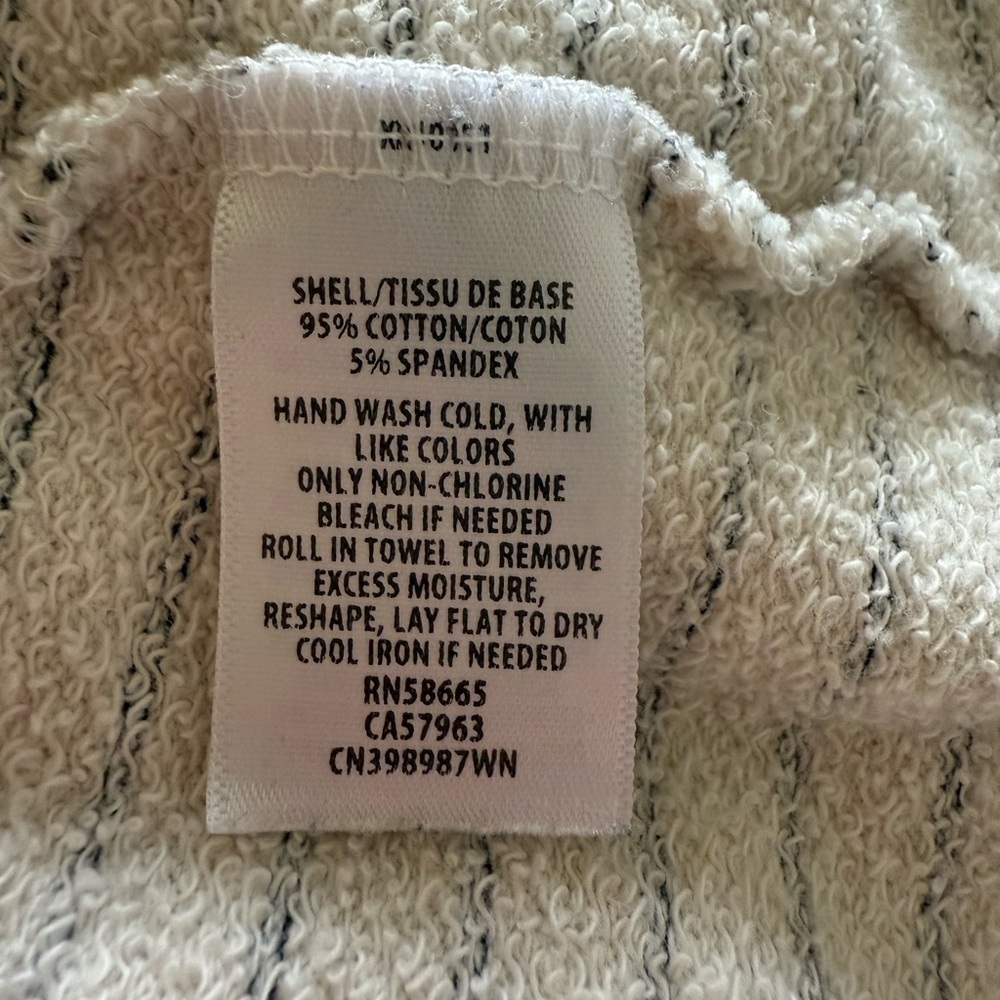 Caslon French Terry Hooded Stripe Dress with Kangaroo Pocket in Size 3X - Picture 12 of 12